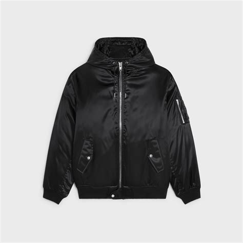 celine satin bomber jacket|Celine.